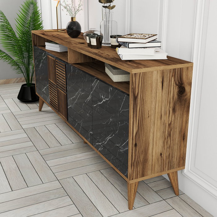 Hanah Home Milan - Nogal y Negro Hanah Home Milan - Nogal y Negro